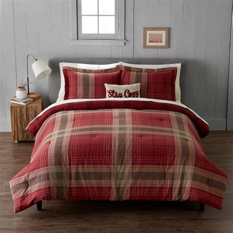 plaid comforter set full|plaid comforters queen size.